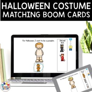 Halloween Activities | Find the Costume Boom Cards