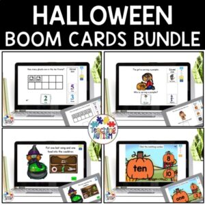 Halloween Activities Boom Cards Bundle | Distance Learning