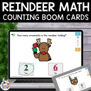 Reindeer Counting to 10 | Christmas Boom Cards