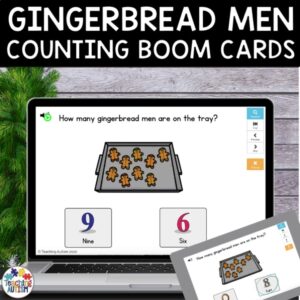 Gingerbread Man Activities | Counting Boom Cards