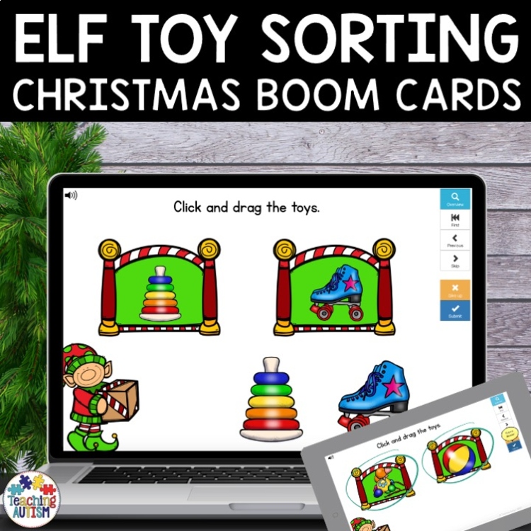 Christmas Sorting Activity | Christmas Boom Cards