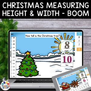 Christmas Measuring Math Boom Cards