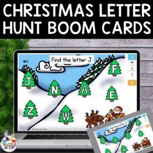 Alphabet Recognition Christmas Boom Cards