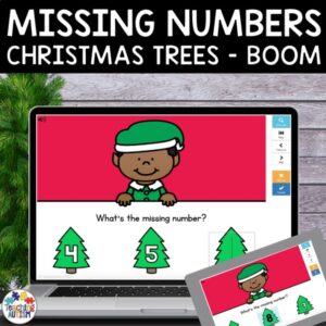 Christmas Boom Cards | Missing Numbers 0-10 Math Boom Cards