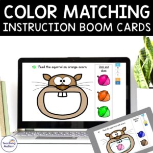 Color Matching | Feed the Squirrel Color Recognition Boom Cards