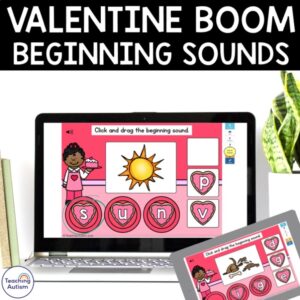 Valentine's Day Beginning Sounds | Boom Cards