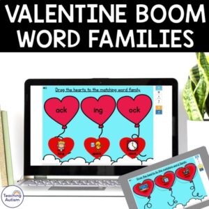 Matching Word Families | Valentine's Day Boom Cards