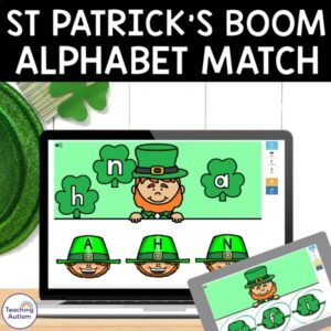 St Patrick's Day Activities | Alphabet Matching Boom Cards