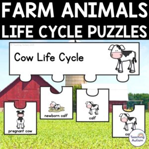 Farm Animals Life Cycles Puzzles | Farm Animals Activities