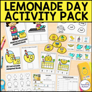 Lemonade Theme Day Activities Bundle | Summer Centers | Math & Literacy