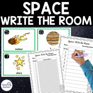 Space Write the Room | Space Theme Activities