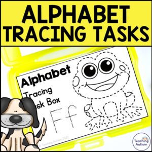 Alphabet Tracing Task Box | Tracing Letters
