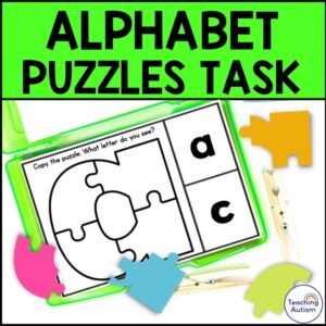 Alphabet Puzzles Task Box | Letter Recognition Activities