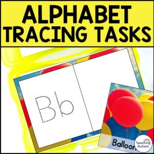 Tracing Letters Task Box | Alphabet Formation Task Cards