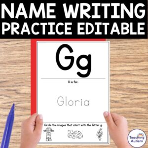 Name Practice Activity | Back to School Alphabet Name Worksheets
