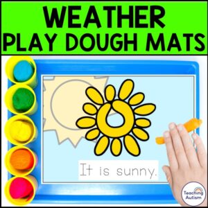 Weather Play Dough Mats | Weather Theme Activities