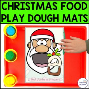 Christmas Play Dough Mats | Feed the Christmas Character