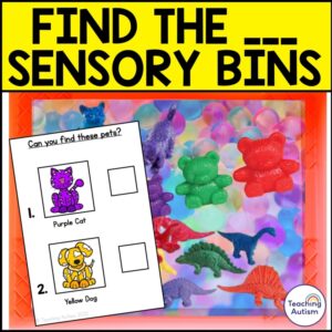 Sensory Bin Activities | Counter Figures Activities
