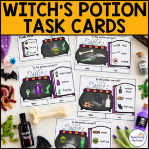 Potion Ingredients Task Box | Halloween Task Boxes for Special Education