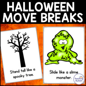 Halloween Movement Breaks Cards | Halloween Theme