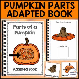Parts of a Pumpkin Adapted Book | Pumpkin Science for Special Education