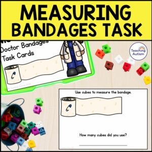 Measuring Doctor Bandages Task Box | Community Helpers Task Box