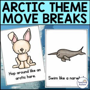 Arctic Animal Movement Breaks Cards