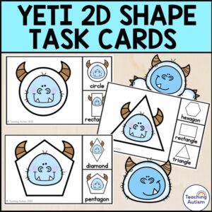 Yeti 2D Shape Matching Task Box | Yeti Math Activities