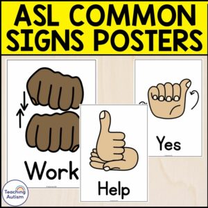 ASL Common Signs Posters | American Sign Language Posters