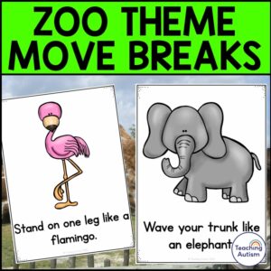 Zoo Movement Breaks Cards