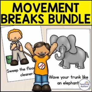 Movement Breaks Bundle for Special Education | Movement Break Cards Autism