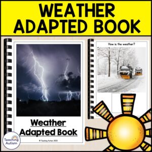 Weather Photo Adapted Book for Special Education