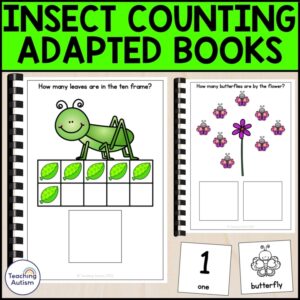 Insects Counting Adapted Books for Special Education | Insect Activities