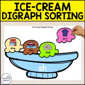 Ice-Cream Digraph Matching Activity | Ice Cream Activities
