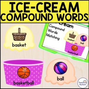 Ice-Cream Compound Words | Ice Cream Summer Task Box