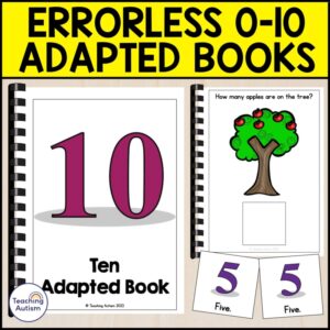 Errorless Learning Numbers 0–10 Adapted Books | Counting & Number Recognition