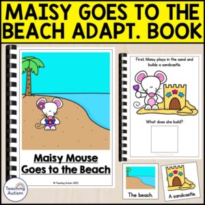 Maisy Mouse Goes to the Beach Adapted Book | Adapted Books for Special Education