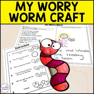 Free Worry Worm Craft | Back to School Activities