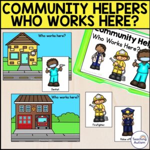 Who Works Here? Task Box | Community Helpers Task Box